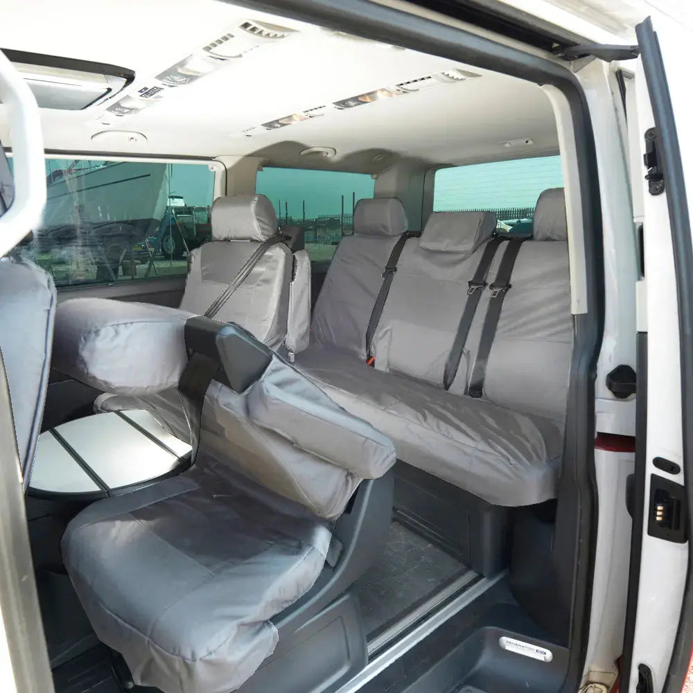 VW T6 / T6.1 Caravelle Tailored PU Seat Covers (2015 Onwards) - UK Custom Covers