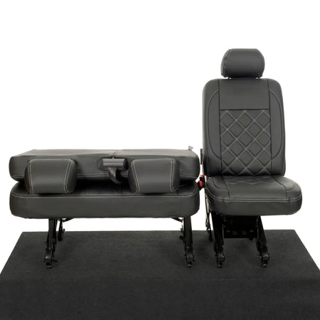 VW T5 / T5.1 Transporter Tailored Leatherette Seat Covers (2003-2015) - UK Custom Covers