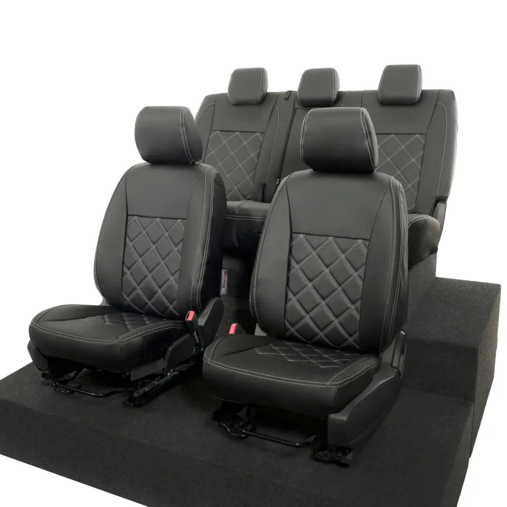 Ford Ranger Tailored Leatherette Seat Covers - Black - UK Custom Covers