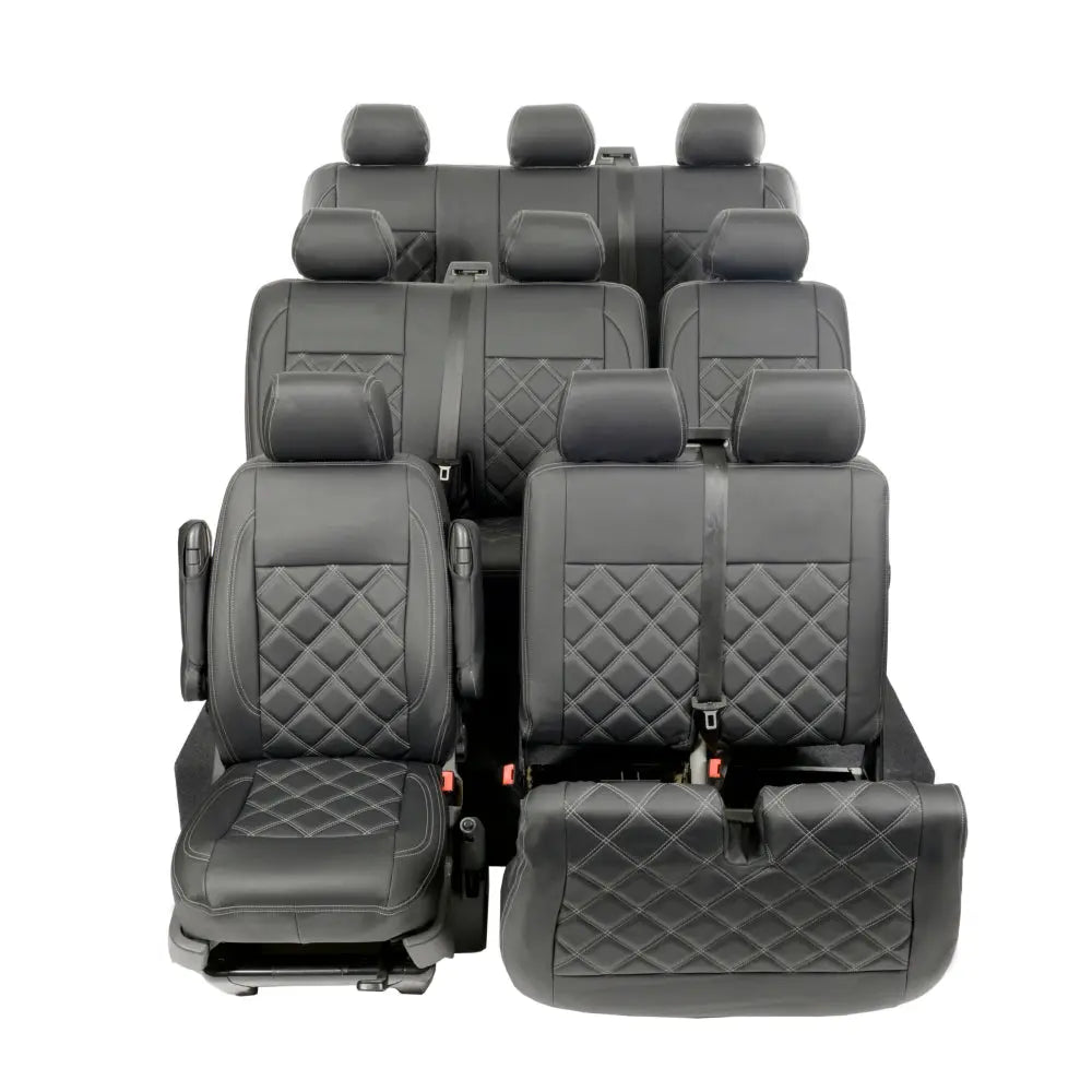 VW T5 / T5.1 Shuttle Tailored Leatherette Seat Covers (2003-2015) - UK Custom Covers