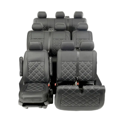 VW T5 / T5.1 Shuttle Tailored Leatherette Seat Covers (2003-2015) - UK Custom Covers