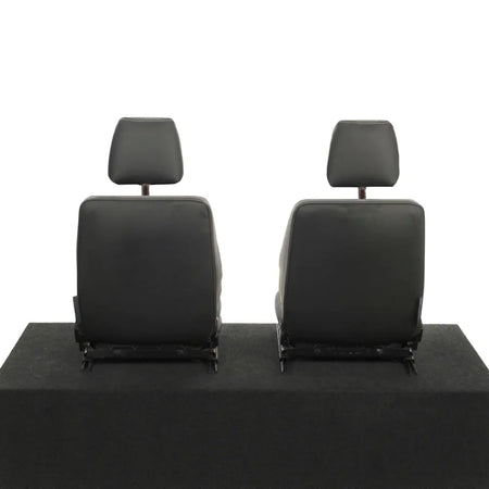Fits Land Rover Defender 90 / 110 Tailored Leatherette Seat Covers (1987-2006) - Black - UK Custom Covers