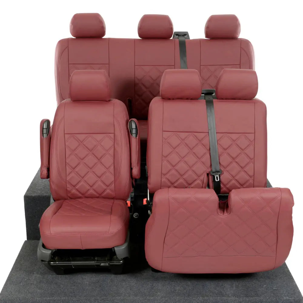 VW T5 / T5.1 Transporter Tailored Leatherette Seat Covers (2003-2015) - UK Custom Covers