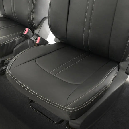 Ford Ranger Tailored Leatherette Seat Covers - Black - UK Custom Covers