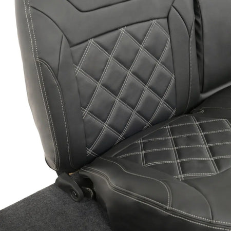 Mitsubishi Barbarian Tailored Leatherette Seat Covers (2016 Onwards) - Black - UK Custom Covers
