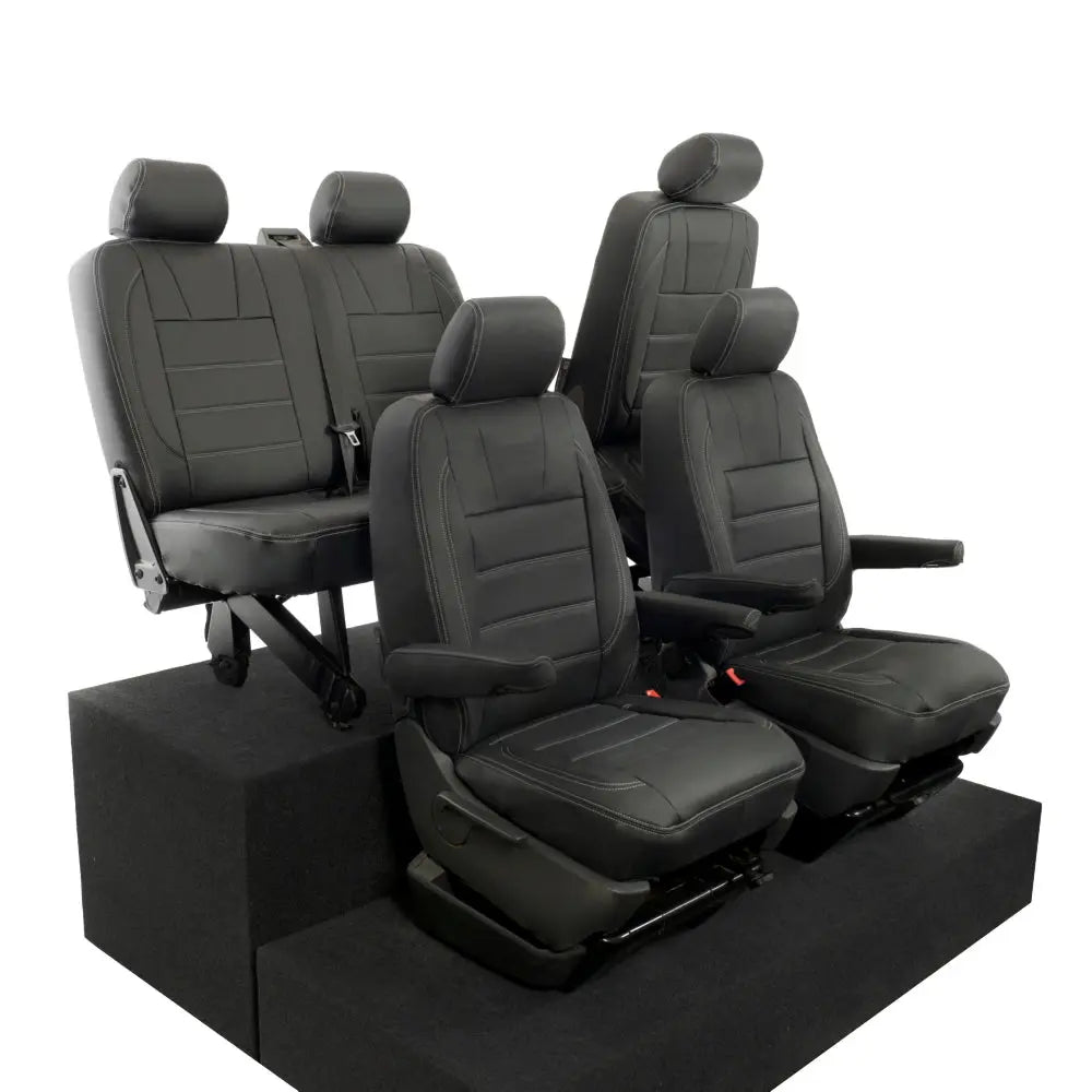 VW T5 / T5.1 Transporter Tailored Leatherette Seat Covers (2003-2015) - UK Custom Covers