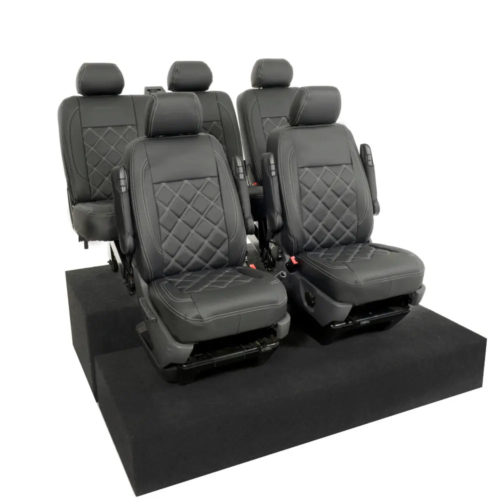VW T5 / T5.1 Transporter Tailored Leatherette Seat Covers (2003-2015) - UK Custom Covers