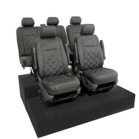 VW T5 / T5.1 Transporter Tailored Leatherette Seat Covers (2003-2015) - UK Custom Covers