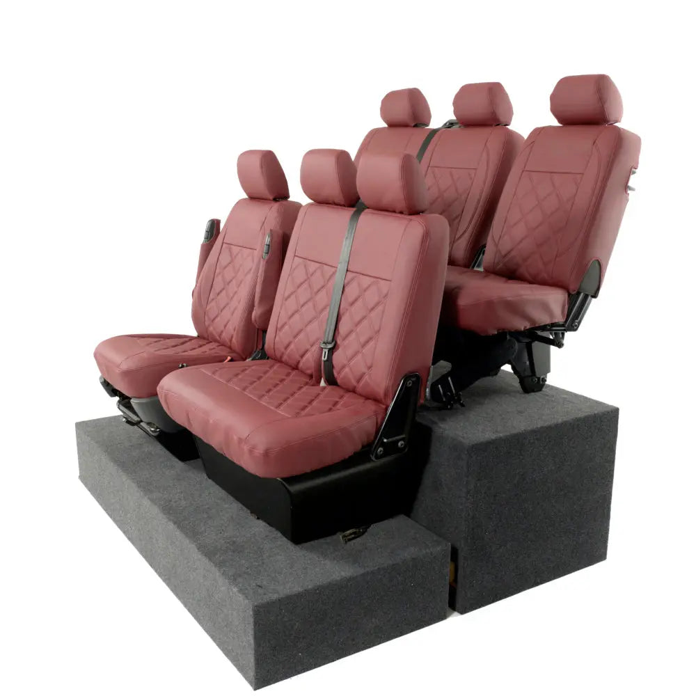 VW T5 / T5.1 Transporter Tailored Leatherette Seat Covers (2003-2015) - UK Custom Covers