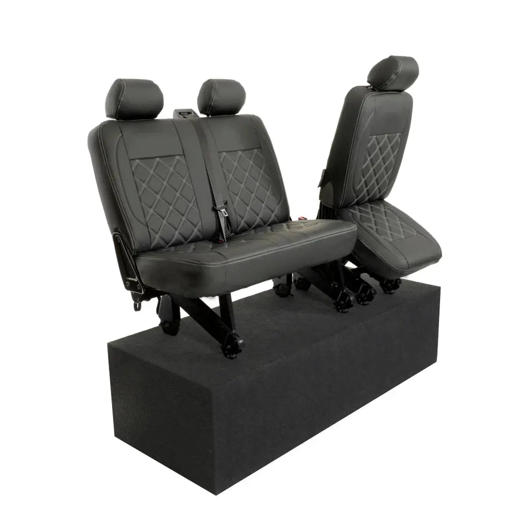 VW T5 / T5.1 Transporter Tailored Leatherette Seat Covers (2003-2015) - UK Custom Covers