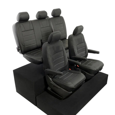 VW T5 / T5.1 Transporter Tailored Leatherette Seat Covers (2003-2015) - UK Custom Covers