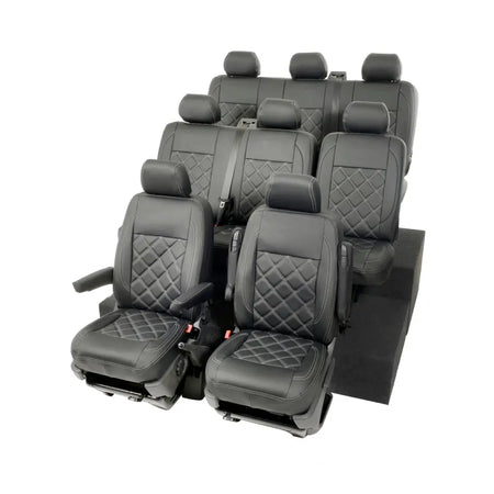 VW T5 / T5.1 Shuttle Tailored Leatherette Seat Covers (2003-2015) - UK Custom Covers