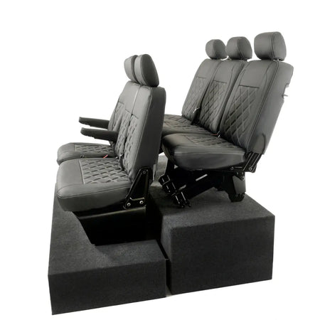 VW T5 / T5.1 Transporter Tailored Leatherette Seat Covers (2003-2015) - UK Custom Covers