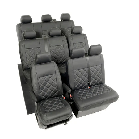 VW T5 / T5.1 Shuttle Tailored Leatherette Seat Covers (2003-2015) - UK Custom Covers