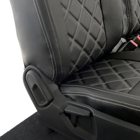 Ford Ranger Tailored Leatherette Seat Covers - Black - UK Custom Covers