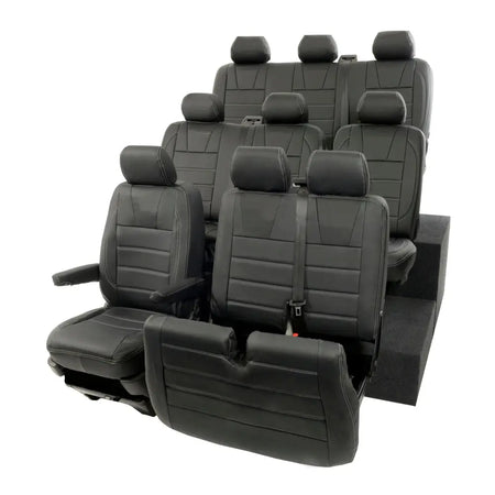 VW T5 / T5.1 Shuttle Tailored Leatherette Seat Covers (2003-2015) - UK Custom Covers