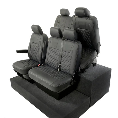 VW T5 / T5.1 Transporter Tailored Leatherette Seat Covers (2003-2015) - UK Custom Covers