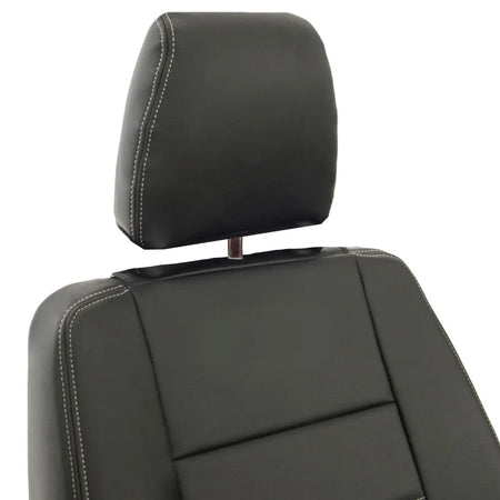 Fits Land Rover Defender 90 / 110 Tailored Leatherette Seat Covers (1987-2006) - Black - UK Custom Covers