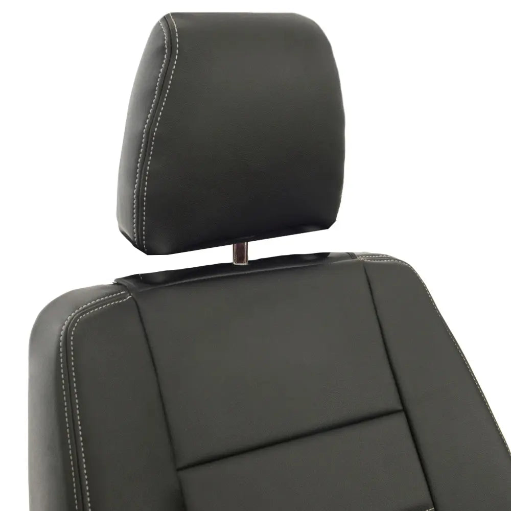 Fits Land Rover Defender 90 / 110 Tailored Leatherette Seat Covers (1987-2006) - Black - UK Custom Covers
