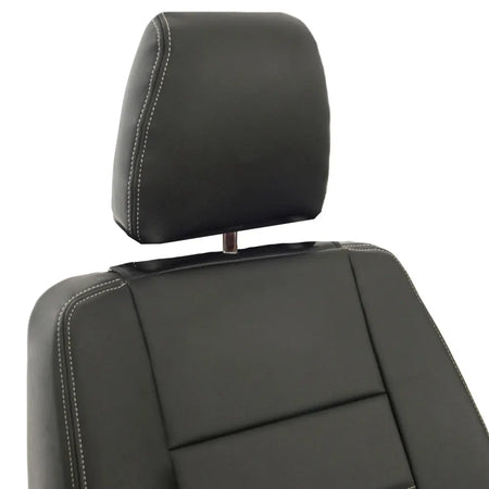 Fits Land Rover Defender 90 / 110 Tailored Leatherette Seat Covers (1987-2006) - Black - UK Custom Covers