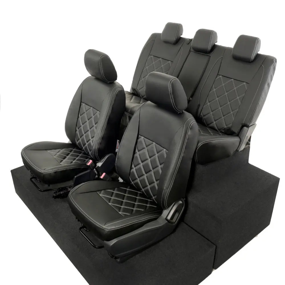 Ford Ranger Tailored Leatherette Seat Covers - Black - UK Custom Covers