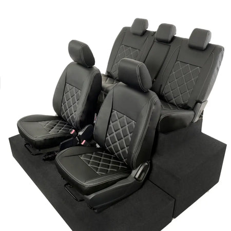Ford Ranger Tailored Leatherette Seat Covers - Black - UK Custom Covers