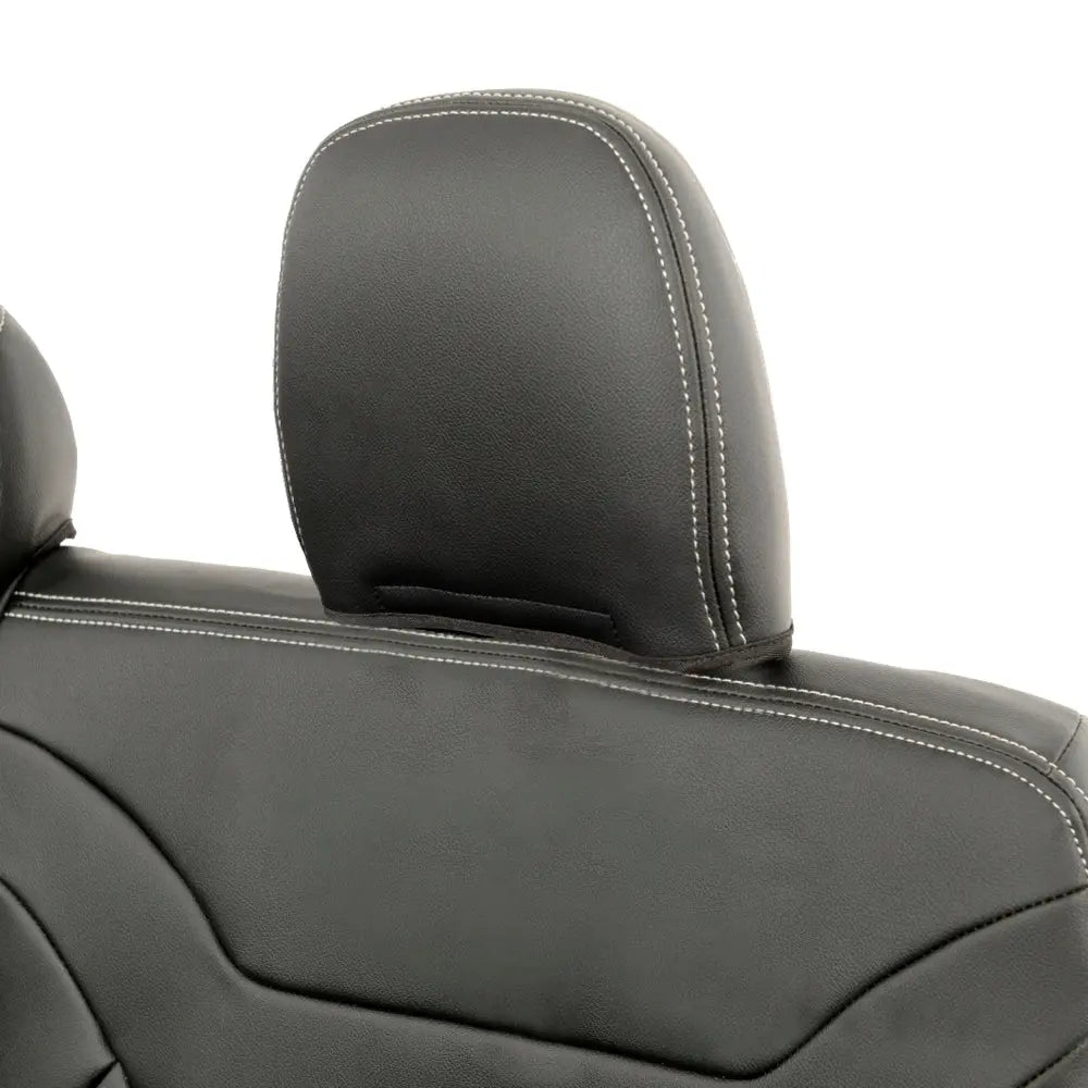 Mitsubishi Barbarian Tailored Leatherette Seat Covers (2016 Onwards) - Black - UK Custom Covers