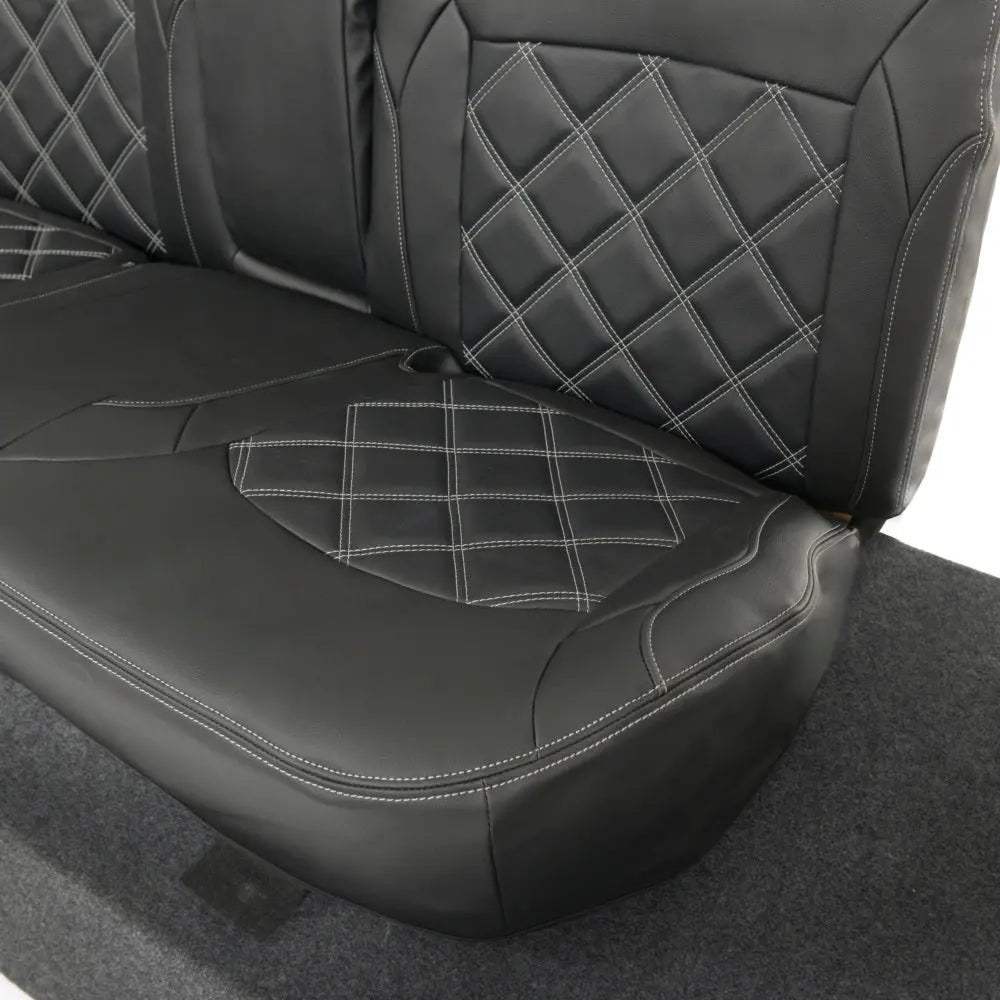Mitsubishi Barbarian Tailored Leatherette Seat Covers (2016 Onwards) - Black - UK Custom Covers
