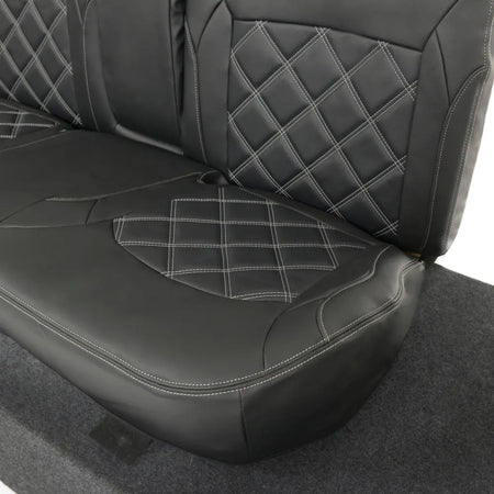 Mitsubishi Barbarian Tailored Leatherette Seat Covers (2016 Onwards) - Black - UK Custom Covers