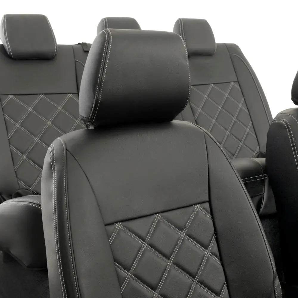 Ford Ranger Tailored Leatherette Seat Covers - Black - UK Custom Covers
