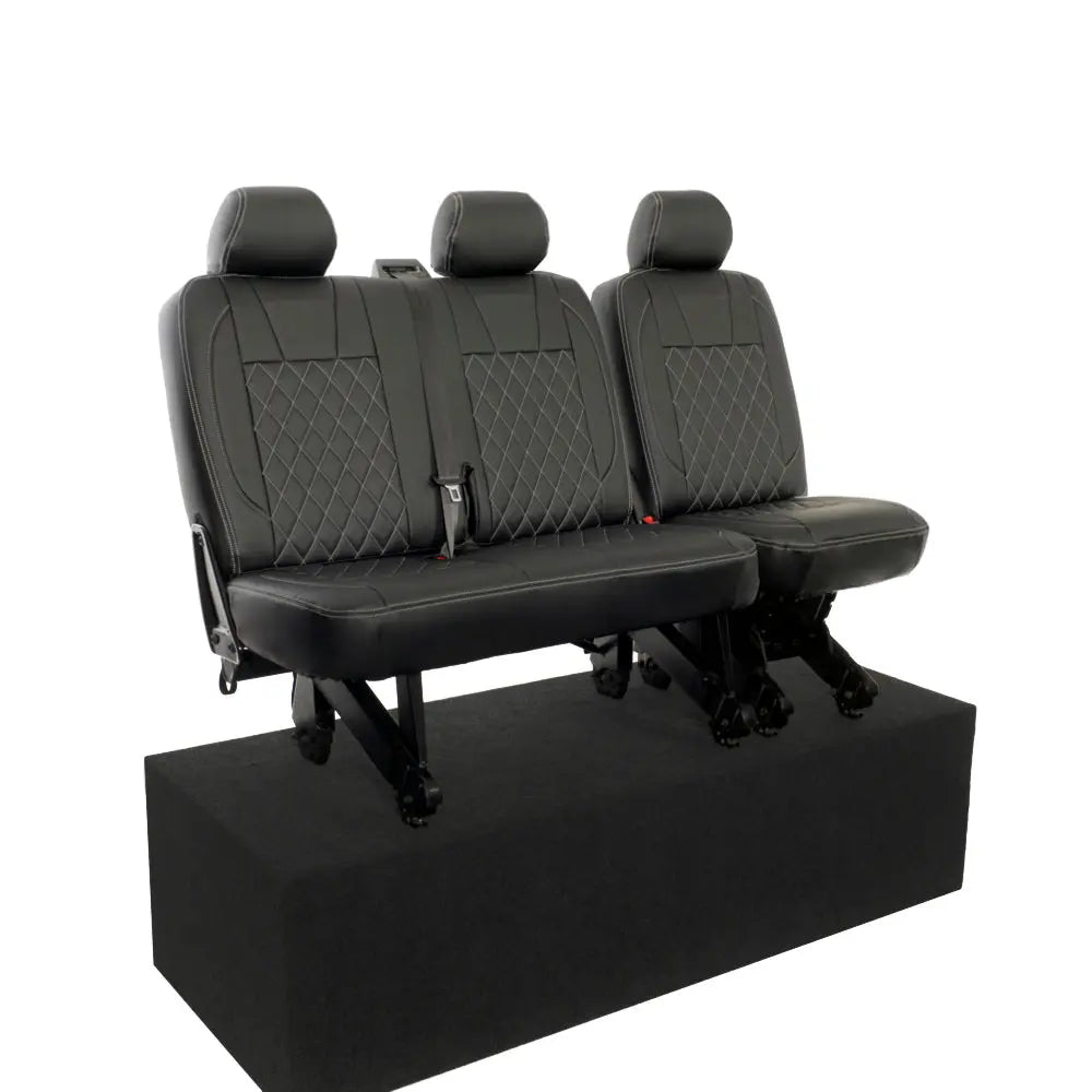 VW T5 / T5.1 Transporter Tailored Leatherette Seat Covers (2003-2015) - UK Custom Covers