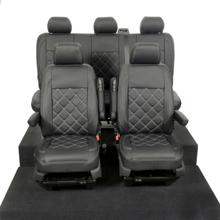 VW T5 / T5.1 Transporter Tailored Leatherette Seat Covers (2003-2015) - UK Custom Covers