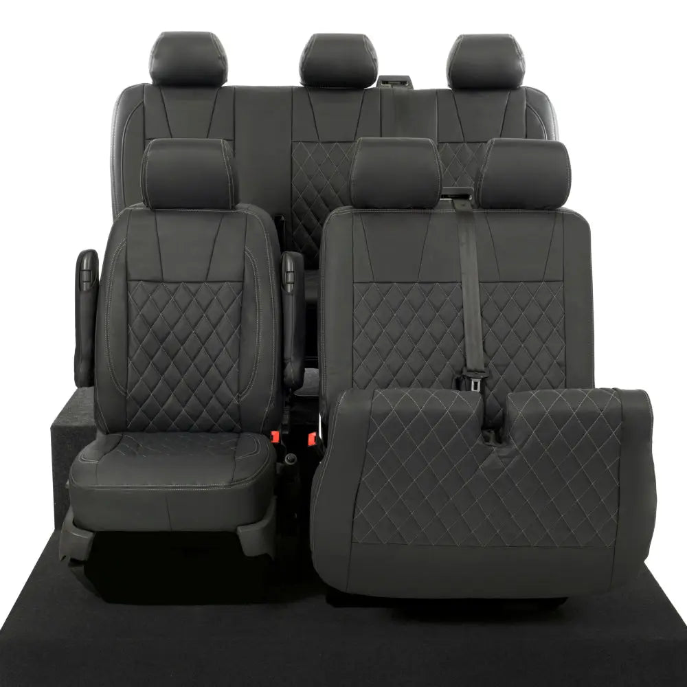 VW T5 / T5.1 Transporter Tailored Leatherette Seat Covers (2003-2015) - UK Custom Covers