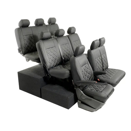 VW T5 / T5.1 Shuttle Tailored Leatherette Seat Covers (2003-2015) - UK Custom Covers