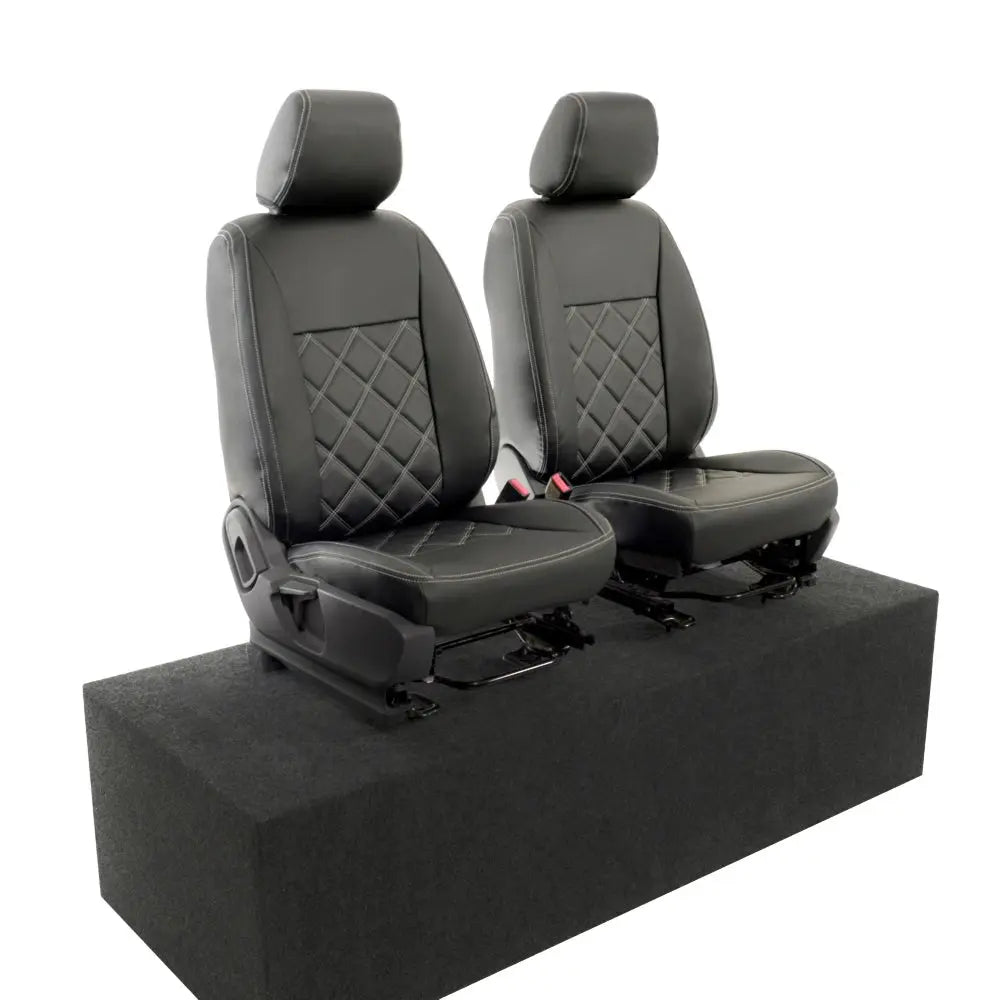 Ford Ranger Tailored Leatherette Seat Covers - Black - UK Custom Covers