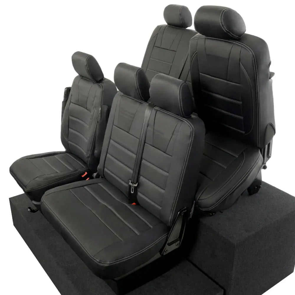 VW T5 / T5.1 Transporter Tailored Leatherette Seat Covers (2003-2015) - UK Custom Covers