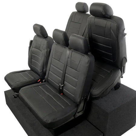 VW T5 / T5.1 Transporter Tailored Leatherette Seat Covers (2003-2015) - UK Custom Covers