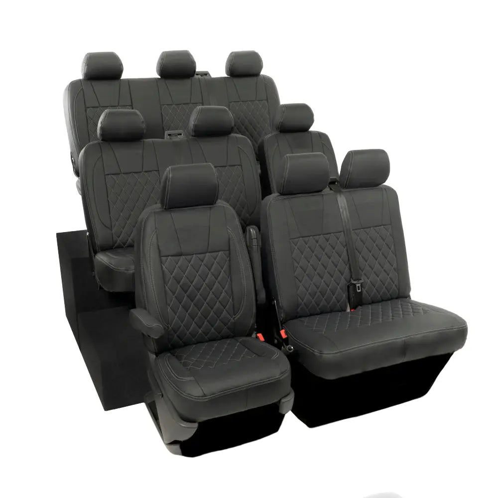 VW T5 / T5.1 Shuttle Tailored Leatherette Seat Covers (2003-2015) - UK Custom Covers