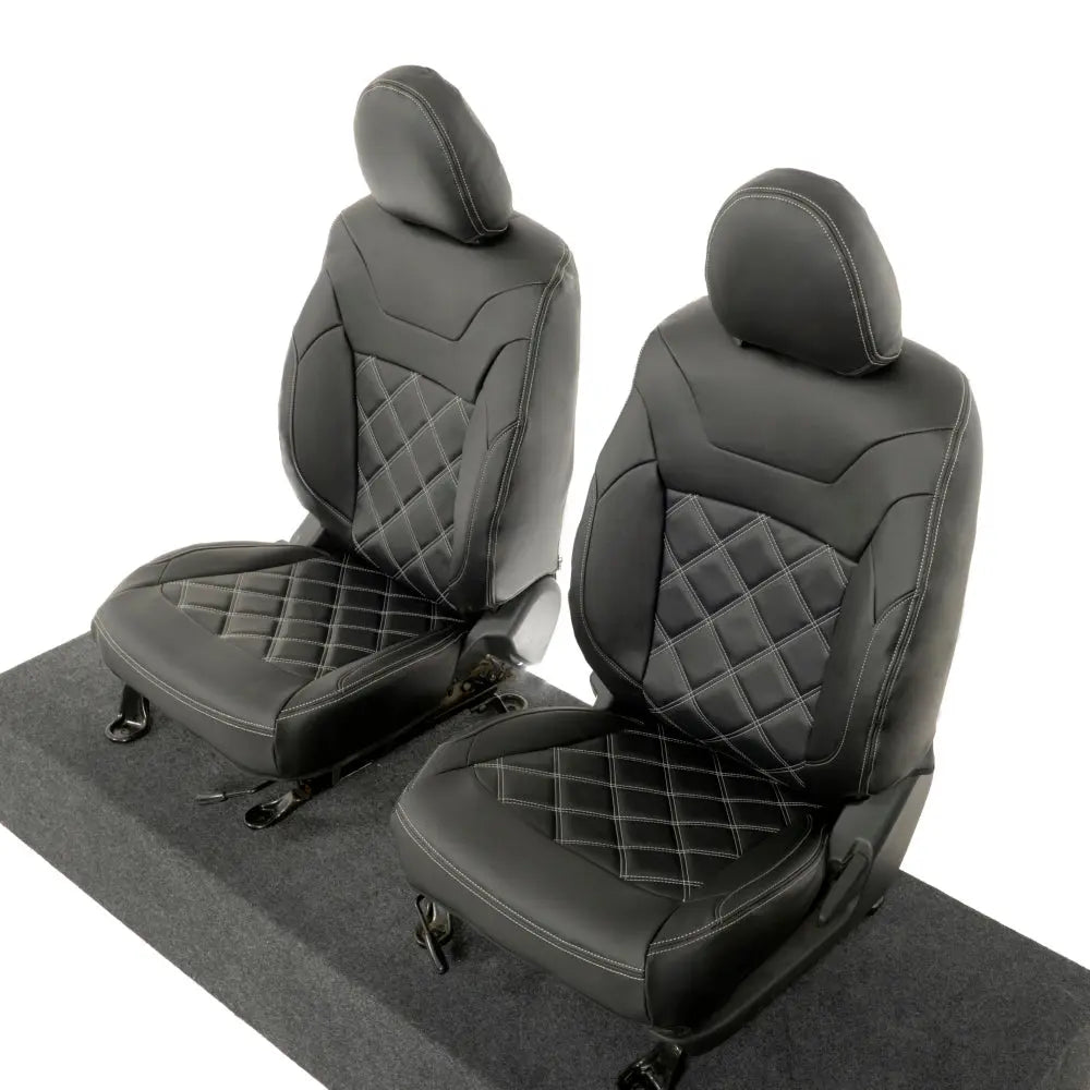 Mitsubishi Barbarian Tailored Leatherette Seat Covers (2016 Onwards) - Black - UK Custom Covers