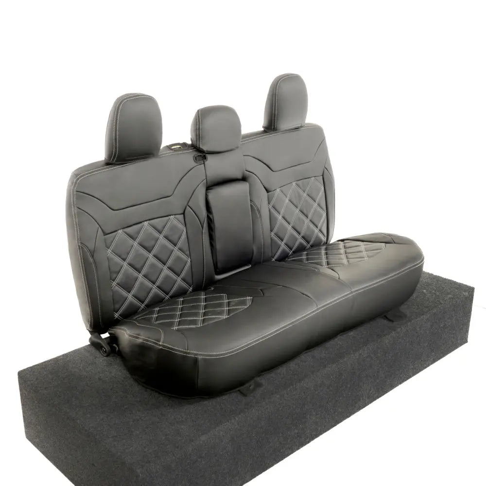 Mitsubishi Barbarian Tailored Leatherette Seat Covers (2016 Onwards) - Black - UK Custom Covers