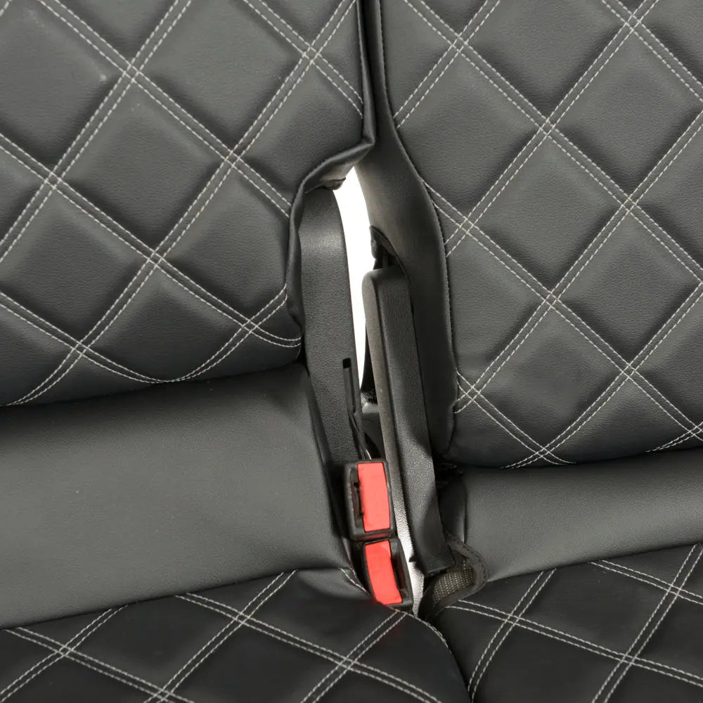 Toyota Proace City Tailored Leatherette Seat Covers (2018 Onwards) - Black - UK Custom Covers