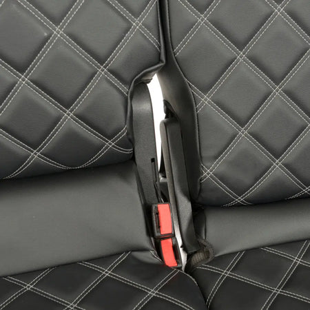 Toyota Proace City Tailored Leatherette Seat Covers (2018 Onwards) - Black - UK Custom Covers