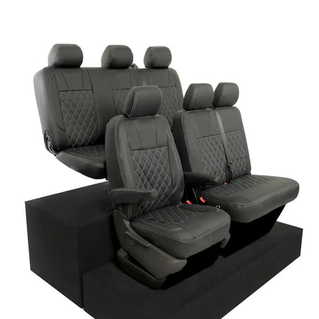 VW T5 / T5.1 Transporter Tailored Leatherette Seat Covers (2003-2015) - UK Custom Covers