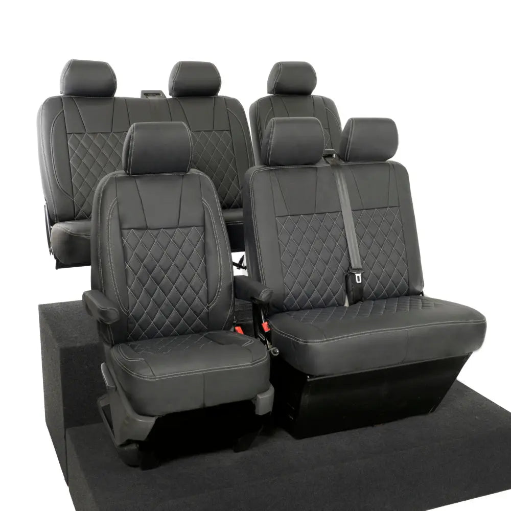 VW T5 / T5.1 Transporter Tailored Leatherette Seat Covers (2003-2015) - UK Custom Covers