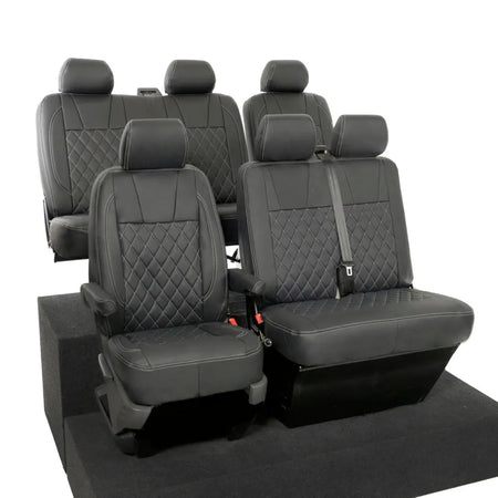 VW T5 / T5.1 Transporter Tailored Leatherette Seat Covers (2003-2015) - UK Custom Covers