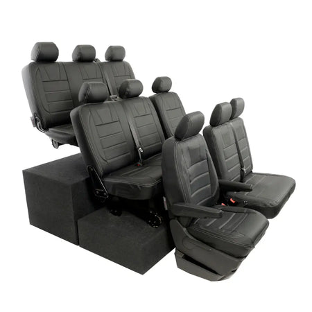 VW T5 / T5.1 Shuttle Tailored Leatherette Seat Covers (2003-2015) - UK Custom Covers