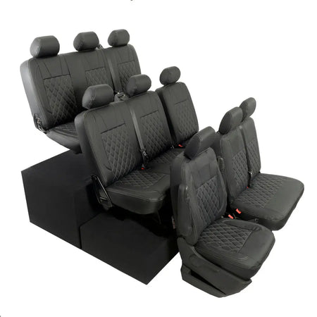 VW T5 / T5.1 Shuttle Tailored Leatherette Seat Covers (2003-2015) - UK Custom Covers