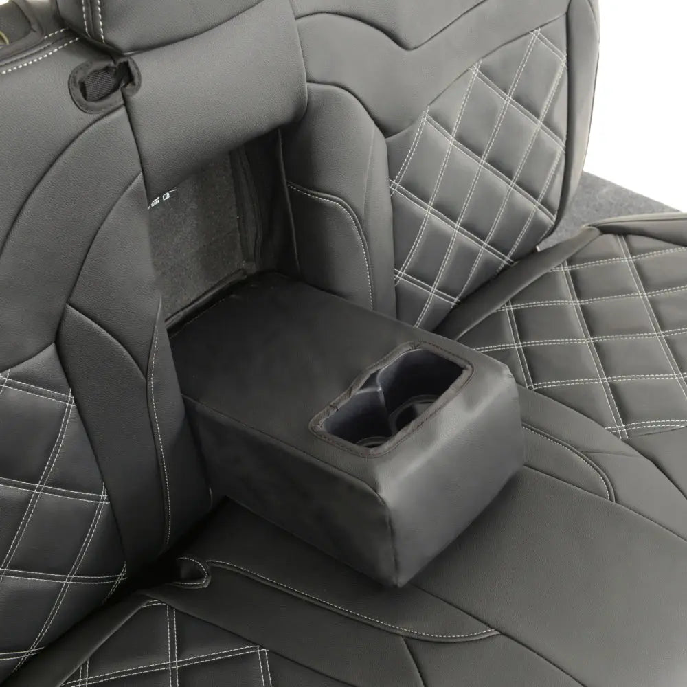 Mitsubishi Barbarian Tailored Leatherette Seat Covers (2016 Onwards) - Black - UK Custom Covers