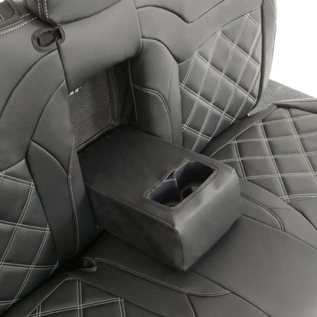 Mitsubishi Barbarian Tailored Leatherette Seat Covers (2016 Onwards) - Black - UK Custom Covers