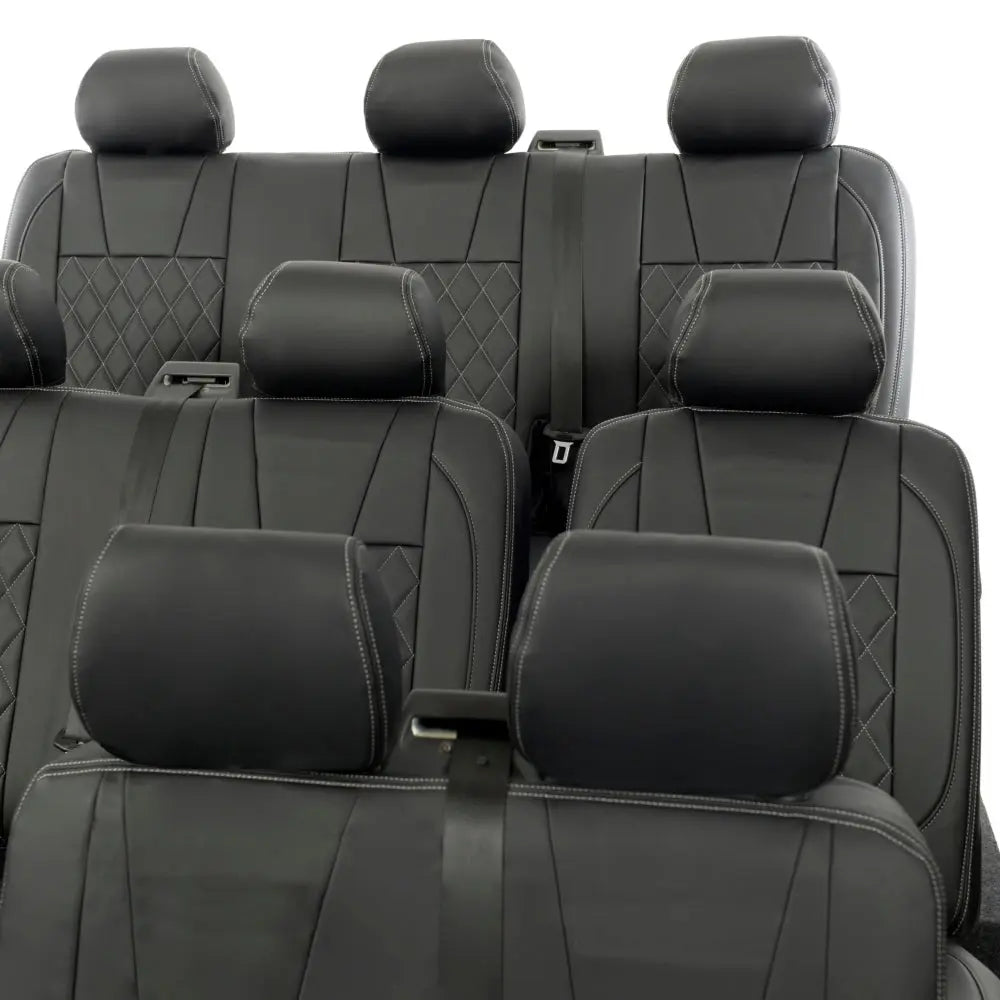 VW T5 / T5.1 Shuttle Tailored Leatherette Seat Covers (2003-2015) - UK Custom Covers